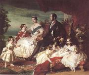 Franz Xaver Winterhalter The Family of Queen Victoria (mk25) oil painting on canvas